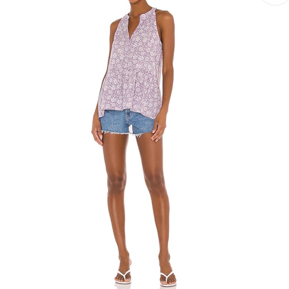 1. State Peplum Cami in Printed Mythical Floral - Picture 4 of 4